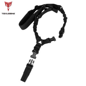 tiexuebing outdoor hunting single point tactical gun lanyard, nylon diagonal water gun tactical safety lanyard