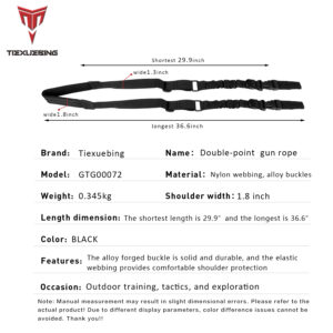 tiexuebing tactical gun sling two points rifle sling adjustable length multi mission strap for ar ak rifle universal qd sling outdoor