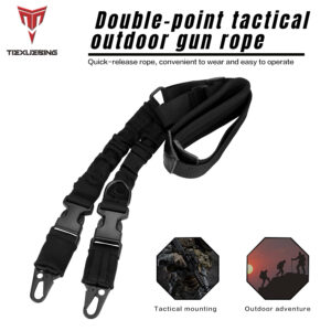 Home tiexuebing tactical gun sling two points rifle sling adjustable length multi mission strap for ar ak rifle universal qd sling outdoor