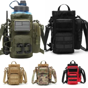 tiexuebing camo water bottle carrier holder for outdoor travel hiking camping sport molle pouch tactical water bottle bag