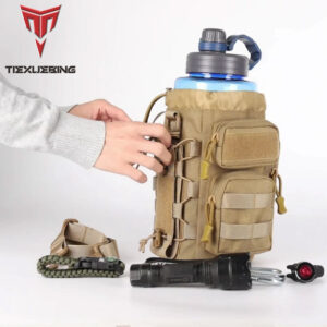 tiexuebing camo water bottle carrier holder for outdoor travel hiking camping sport molle pouch tactical water bottle bag