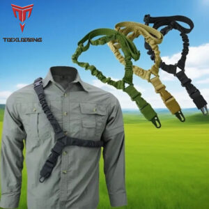 Home tiexuebing new outdoor tactical harness single point cs gun rope diagonal anti slip safety rope tactical belt for hunting sports