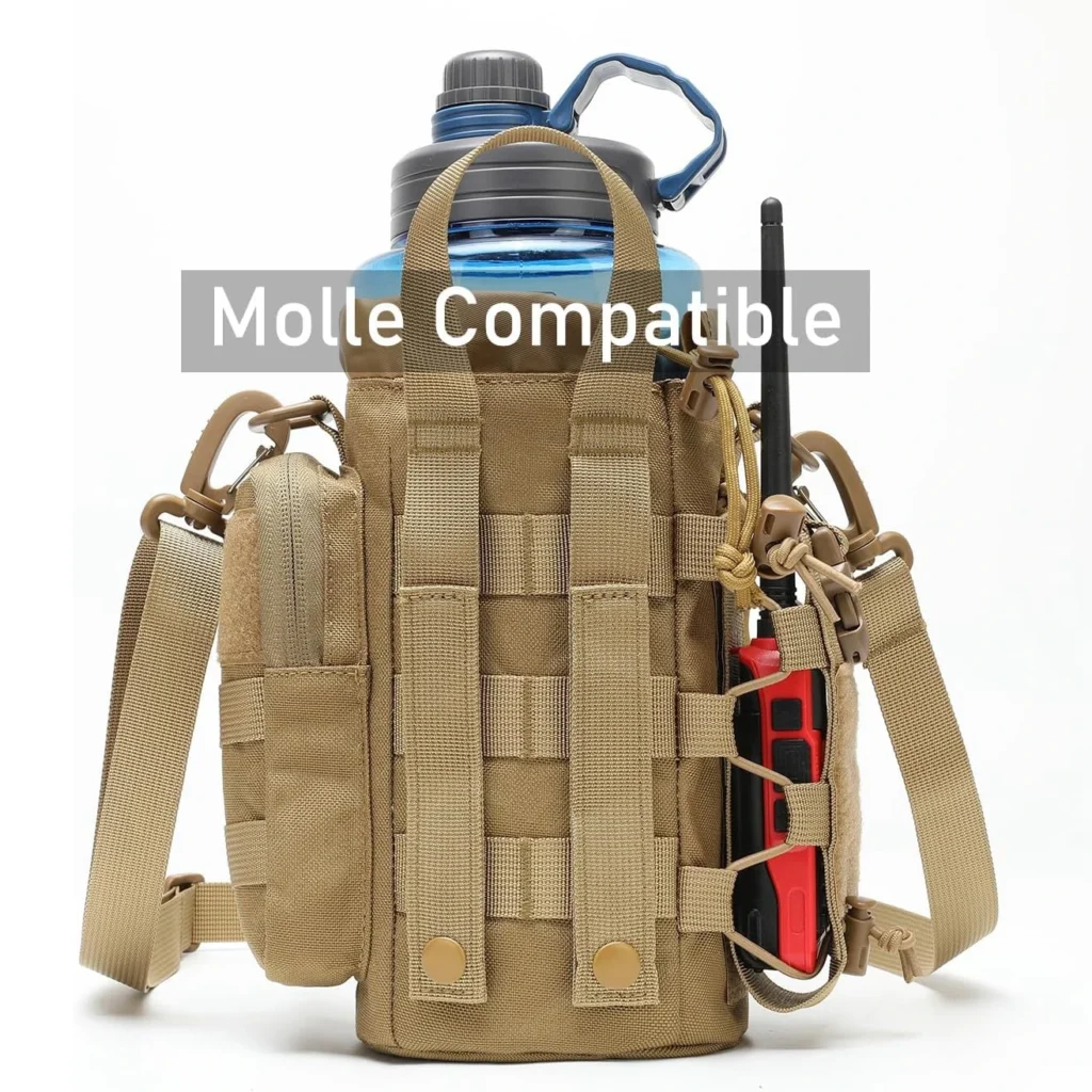 tiexuebing camo water bottle carrier holder for outdoor travel hiking camping sport molle pouch tactical water bottle bag