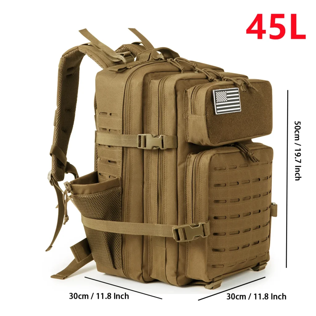 tiexuebing 45l unisex tactical backpacks outdoor mountaineering backpacks survival hiking backpacks camping gear with bottle holder