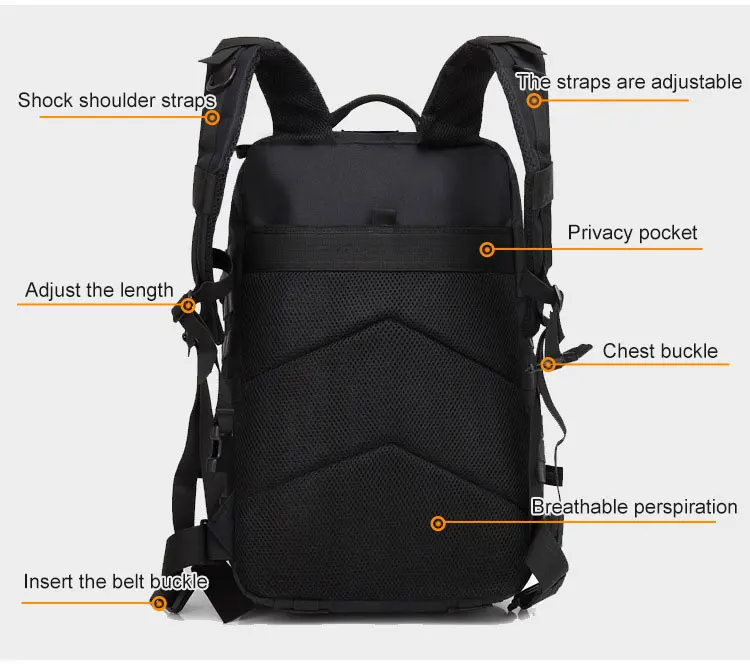 tiexuebing 45l tactical backpack men