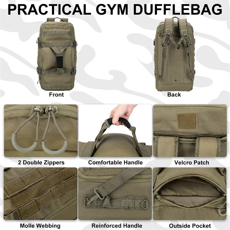 tiexuebing large duffle bag tactical backpack outdoor camping bags molle men backpacks travel bag for hiking