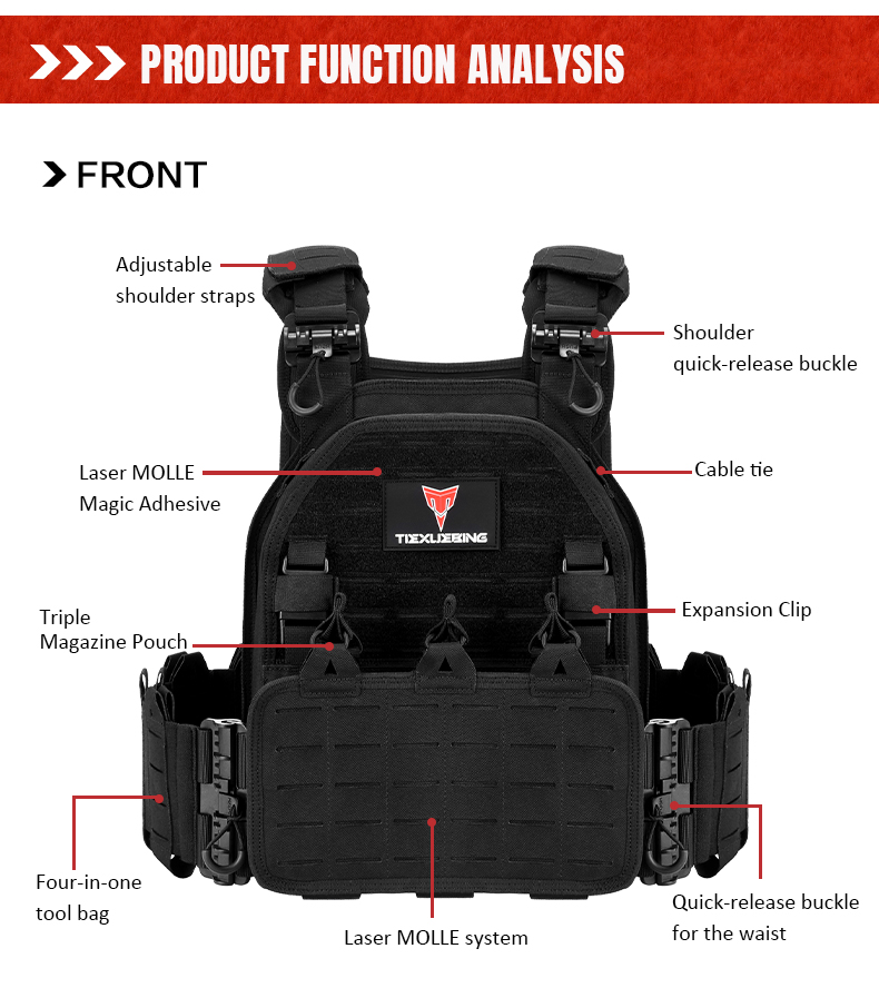 tiexuebing outdoor tactical vest plate equipment hunting gear padding plates carrier plate removable for tactical vest training