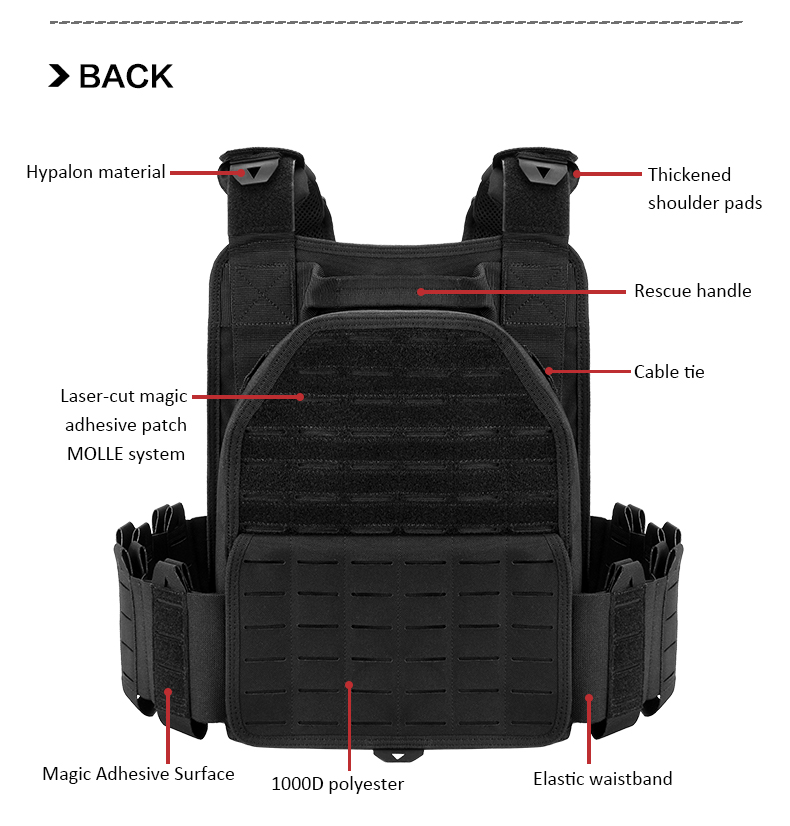 tiexuebing outdoor tactical vest plate equipment hunting gear padding plates carrier plate removable for tactical vest training