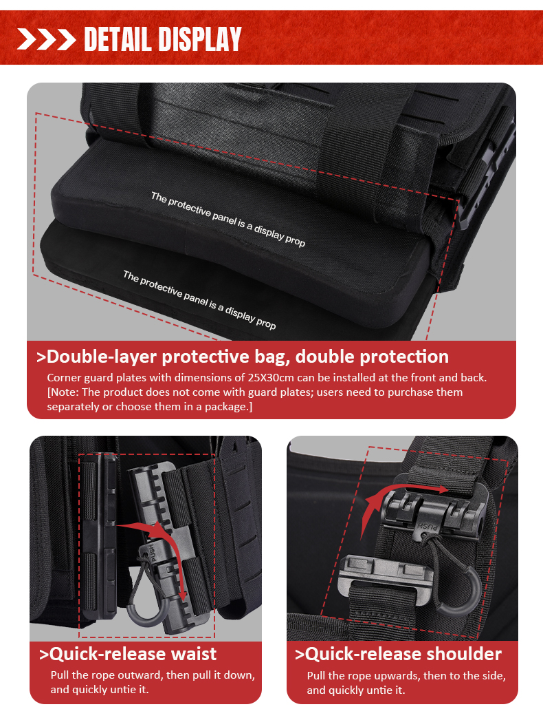 tiexuebing outdoor tactical vest plate equipment hunting gear padding plates carrier plate removable for tactical vest training