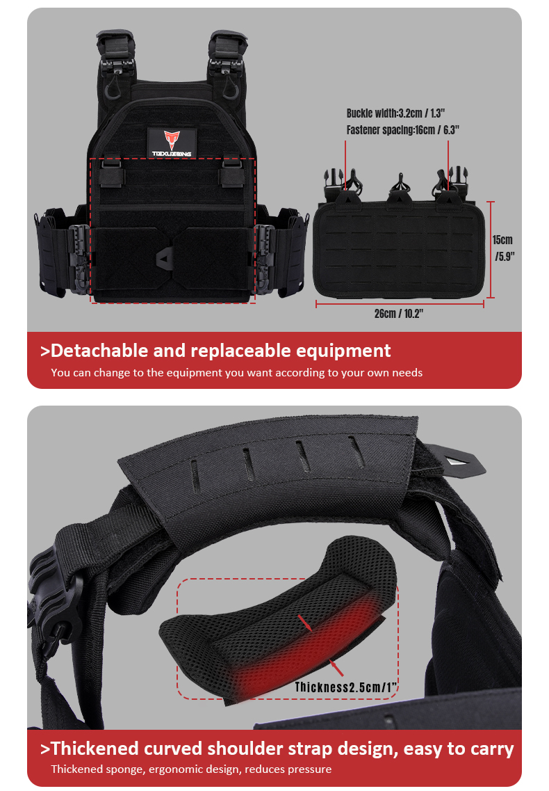 tiexuebing outdoor tactical vest plate equipment hunting gear padding plates carrier plate removable for tactical vest training