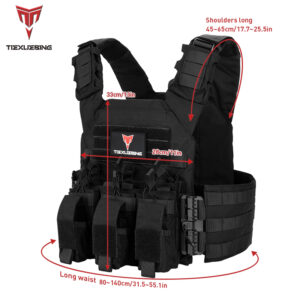 tiexuebing 500d encrypted waterproof nylon modular molle quick release tactical vest bulletproof vest built in tactical vest