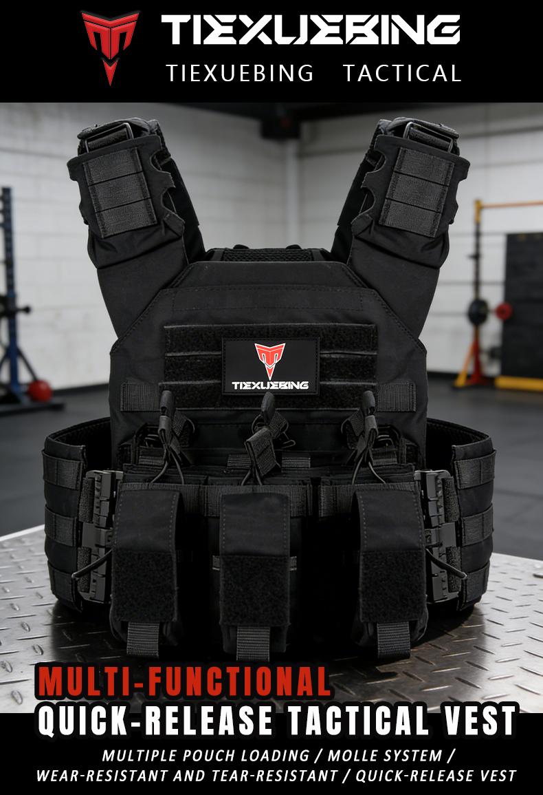 TIEXUEBING 500D Encrypted Waterproof Nylon Modular Molle Quick-Release Arisoft Tactical Vest Bulletproof Vest Built-in Tactical Vest tiexuebing500d encrypted waterproof nylon modular molle quick release tactical vest bulletproof vest built in tactical vest