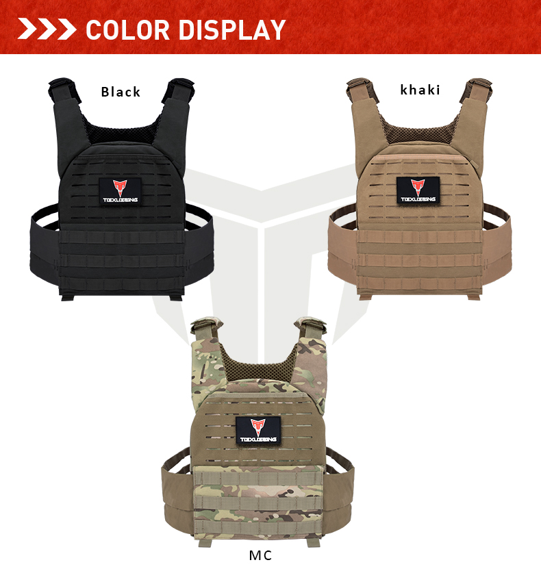 TIEXUEBING Outdoor Multi-functional Fitness Back Cover Weight-bearing Back Cover 500D Nylon UTX Buckles MOLLE System Arisoft Tactical Vest tiexuebing outdoor multi functional fitness back cover weight bearing back cover 500d nylon utx buckles molle system arisoft tactical vest