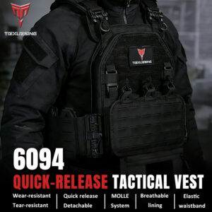 tiexuebing outdoor multi functional 1000d laser molle quick release 6094 tactical vest with complete set of accessories pouch