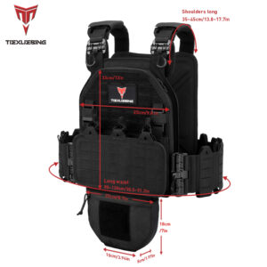 tiexuebing outdoor multi functional 1000d laser molle quick release 6094 tactical vest with complete set of accessories pouch