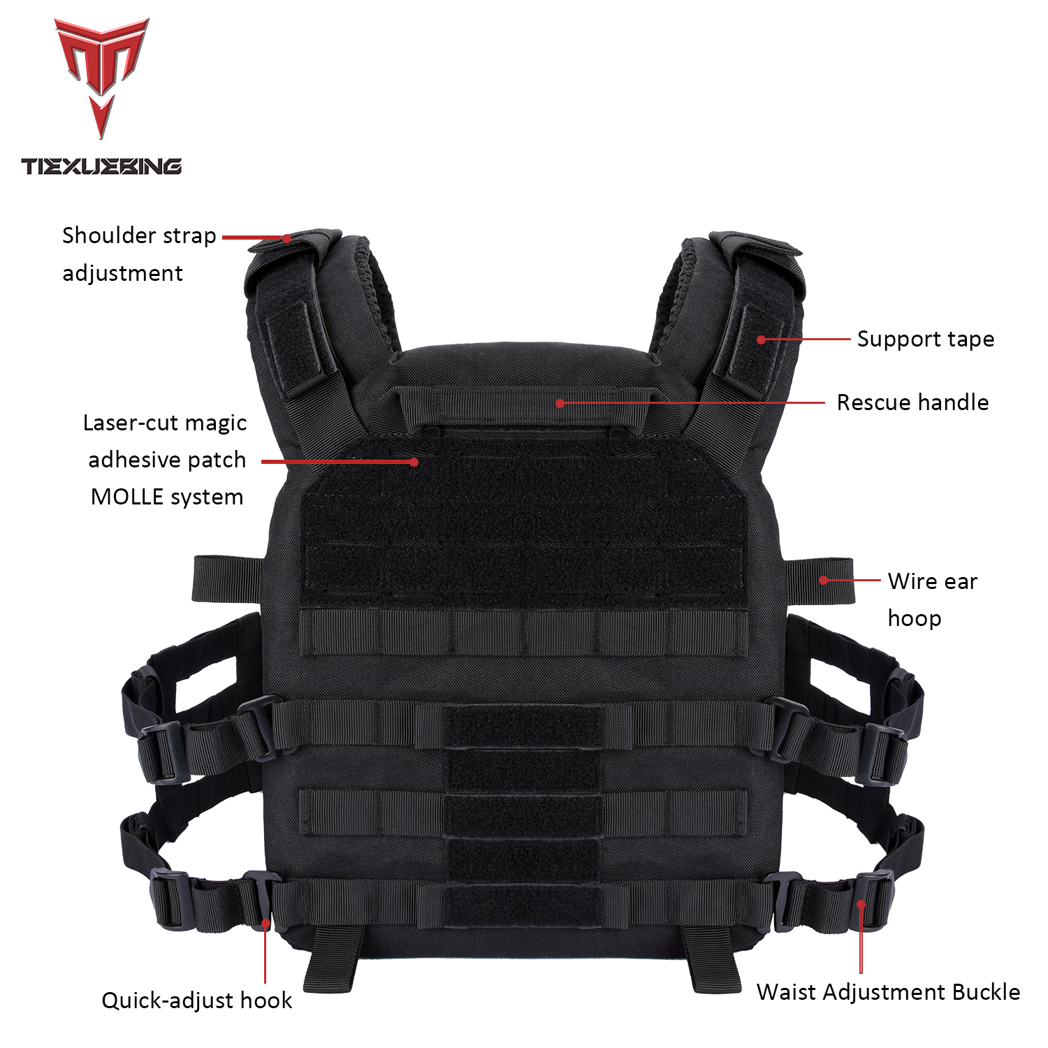 tiexuebing hunting plate carrier vest | lightweight armor vest | for outdoor shooting equipment accessories tactical vest tiexuebing hunting plate carrier vest | lightweight armor vest | for outdoor shooting equipment accessories tactical vest