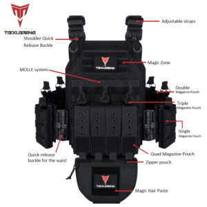 quick release training vest training vest molle multifunctional outdoor vest equipment plate carrier airsoft tactical vest
