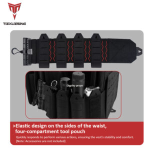 tiexuebing outdoor multi functional 1000d laser molle quick release 6094 tactical vest with complete set of accessories pouch