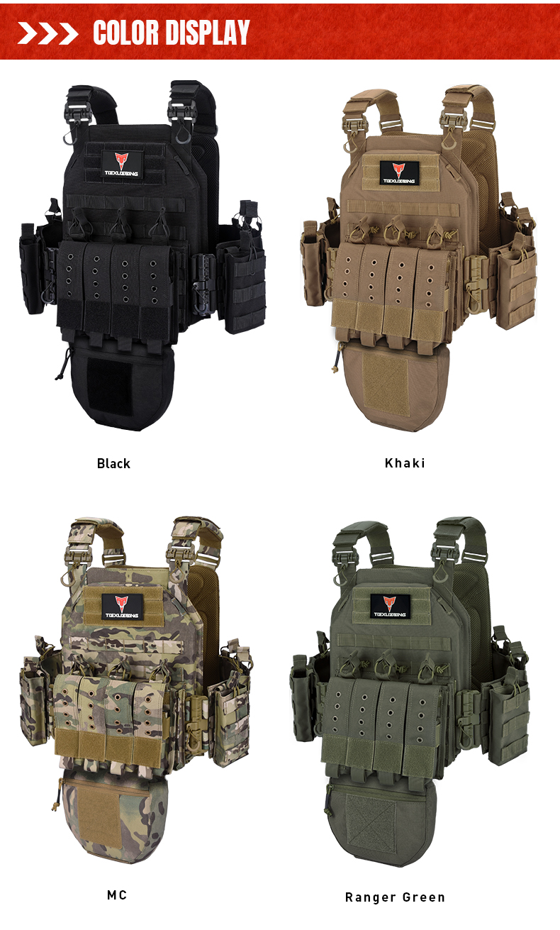 quick release training vest training vest molle multifunctional outdoor vest equipment plate carrier airsoft tactical vest