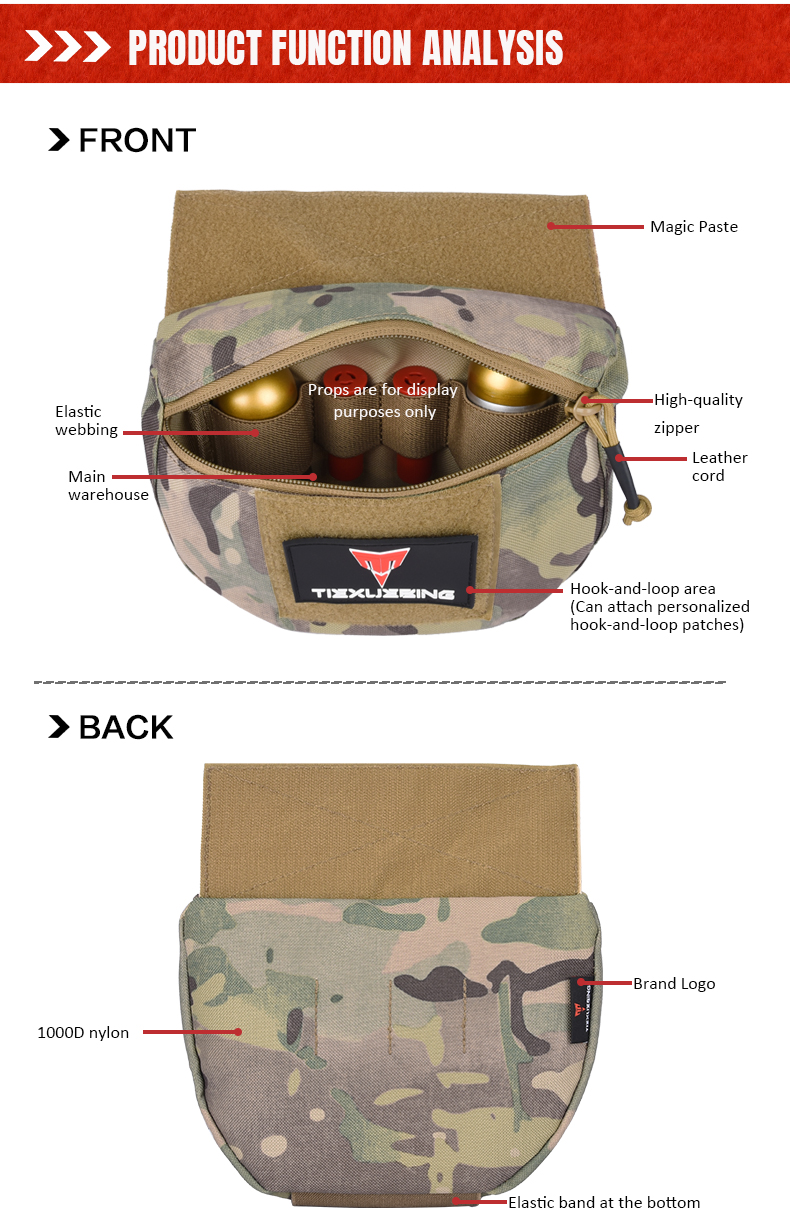 Tactical Molle Chest Rig Drop Dump Pouch Bag For CRM CRX Vest Armor Carrier Storage Hunting Accessories Chest Pouch Lower Belly tactical molle chest rig drop dump pouch bag for crm crx vest armor carrier storage hunting accessories chest pouch lower belly