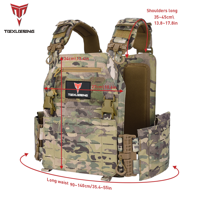 tiexuebing tactical training vest with molle system adjustable strap quick release buckle for hunting plate carrier arisoft vest tiexuebing tactical training vest with molle system adjustable strap quick release buckle for hunting plate carrier arisoft vest