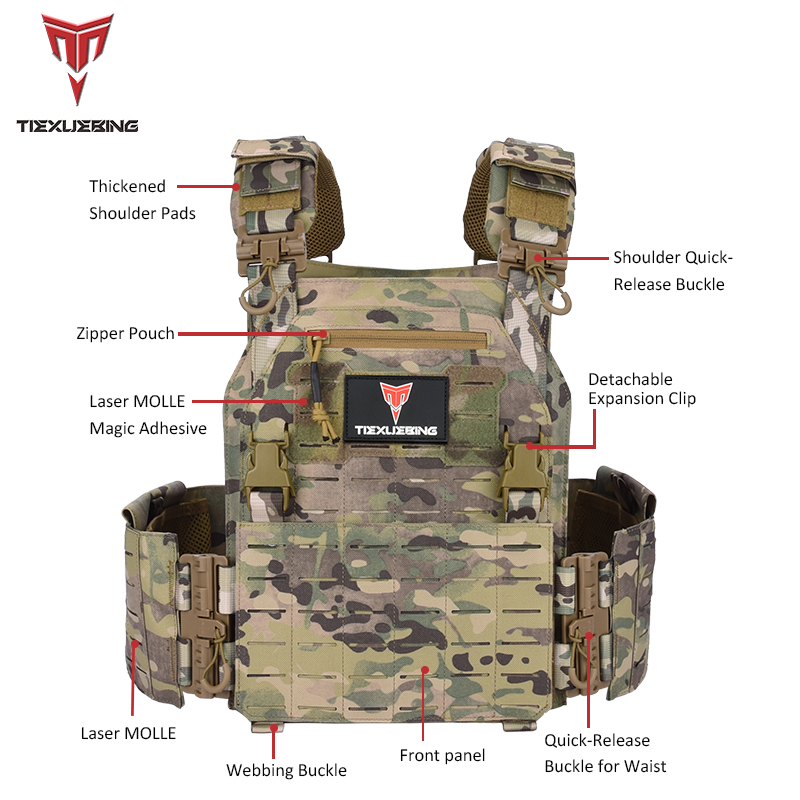 tiexuebing tactical training vest with molle system adjustable strap quick release buckle for hunting plate carrier arisoft vest tiexuebing tactical training vest with molle system adjustable strap quick release buckle for hunting plate carrier arisoft vest