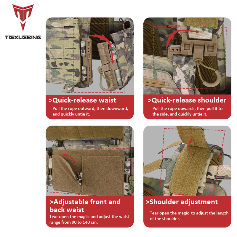 tiexuebing tactical training vest with molle system adjustable strap quick release buckle for hunting plate carrier arisoft vest tiexuebing tactical training vest with molle system adjustable strap quick release buckle for hunting plate carrier arisoft vest