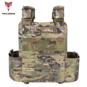 tiexuebing tactical training vest with molle system adjustable strap quick release buckle for hunting plate carrier arisoft vest