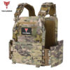 tiexuebing tactical training vest with molle system adjustable strap quick release buckle for hunting plate carrier arisoft vest